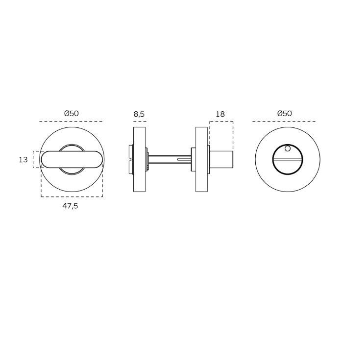 WC turn and release set JNF IN.04.112