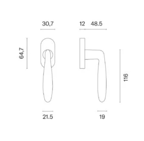 Window handle Aprile Verbena R