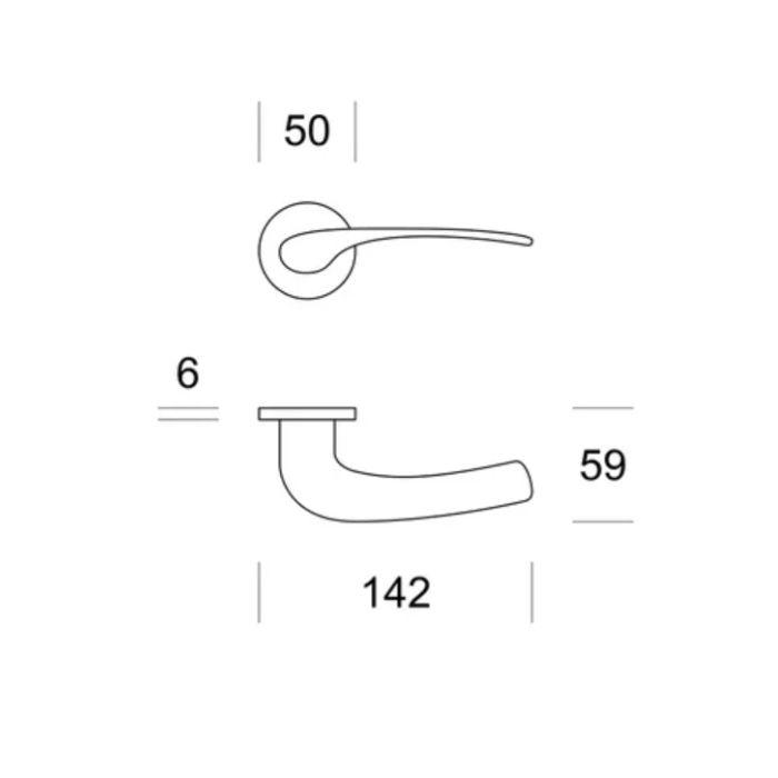 Дверная ручка Ento FLAP R6