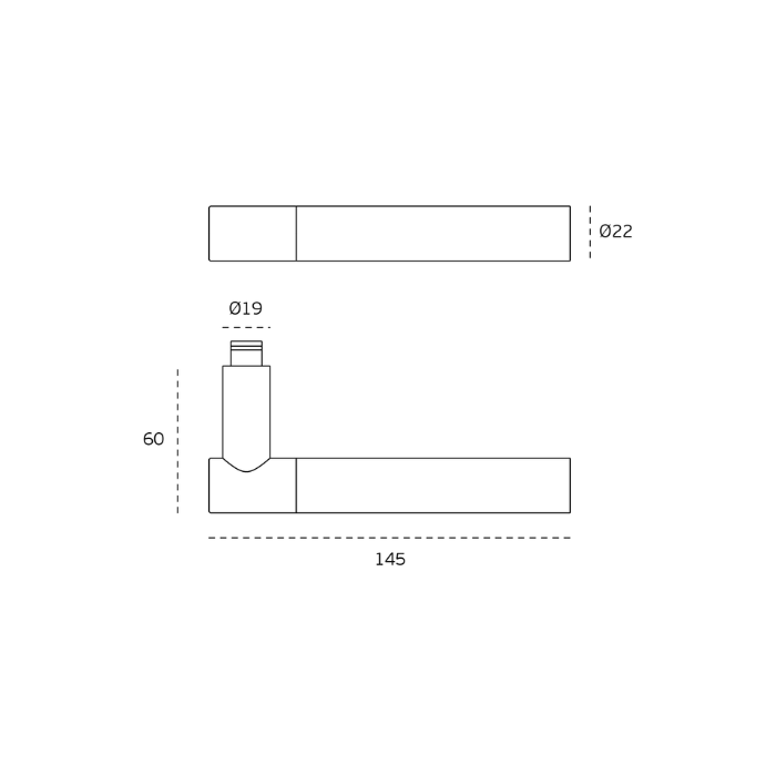 Дверная ручка JNF IN.00.185