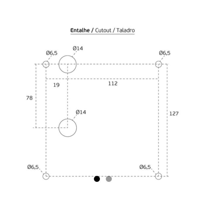 Дверная ручка с WC поворотником на пластине JNF IN.00.532.PQ.B