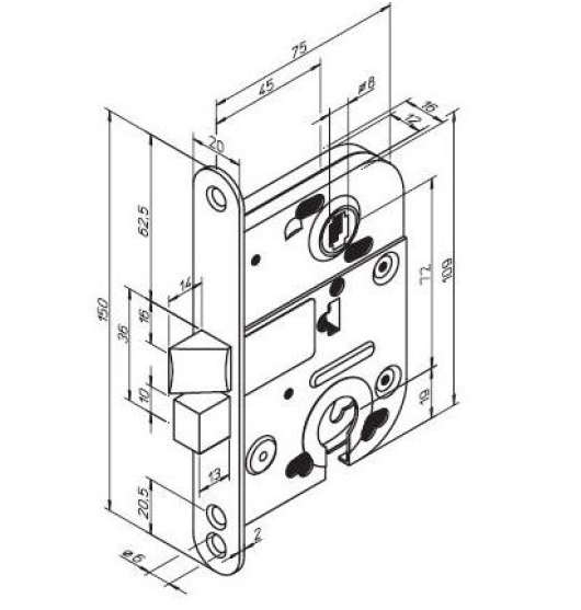 Дверной замок Abloy 2014/2018