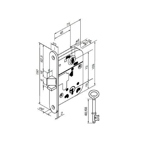 Дверной замок Abloy 2014/2018