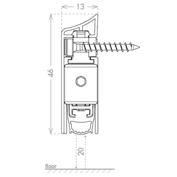 Накладной падающий порог CCE Applique Acoustic 13x46