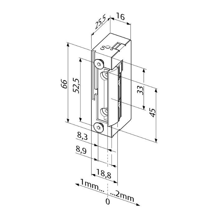 Огнеупорная электрозащёлка Eff Eff Assa Abloy 118F-----A71