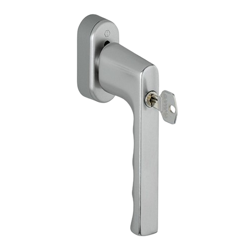 Оконная ручка с замком HOPPE 0700S/UD9020 HAMBURG SecuForte 45° - 7/32-42 mm