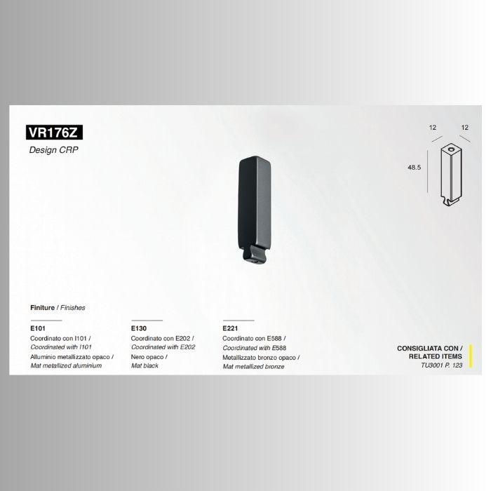 Опора для трубы гардеробного шкафа Pamar VR 176 Z