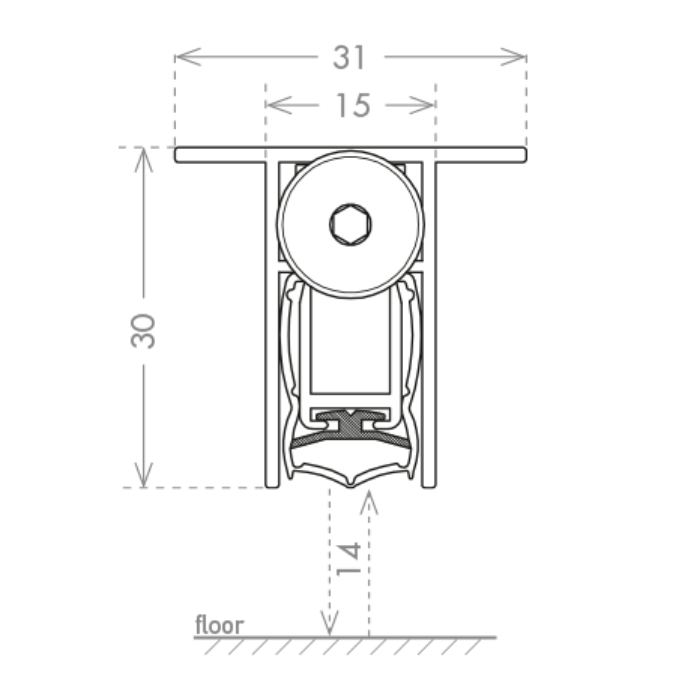 Падающий порог CCE Acoustic Blindo 31x30