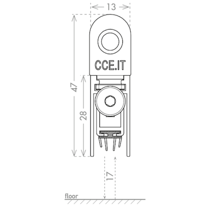 Падающий порог CCE Squadrette 13x28