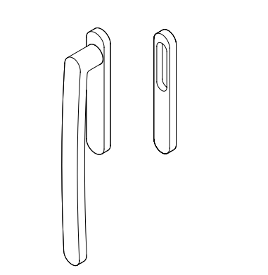 Подъёмная и раздвижная ручка Nuda 12501