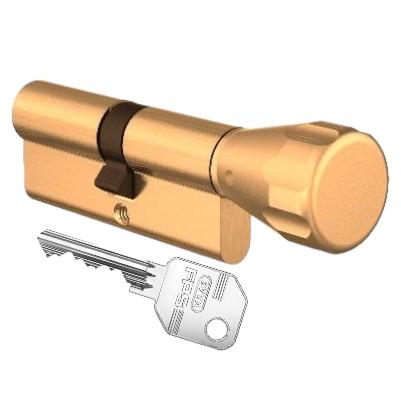 Профильный цилиндр повышенной безопасности с поворотником Evva FPS5