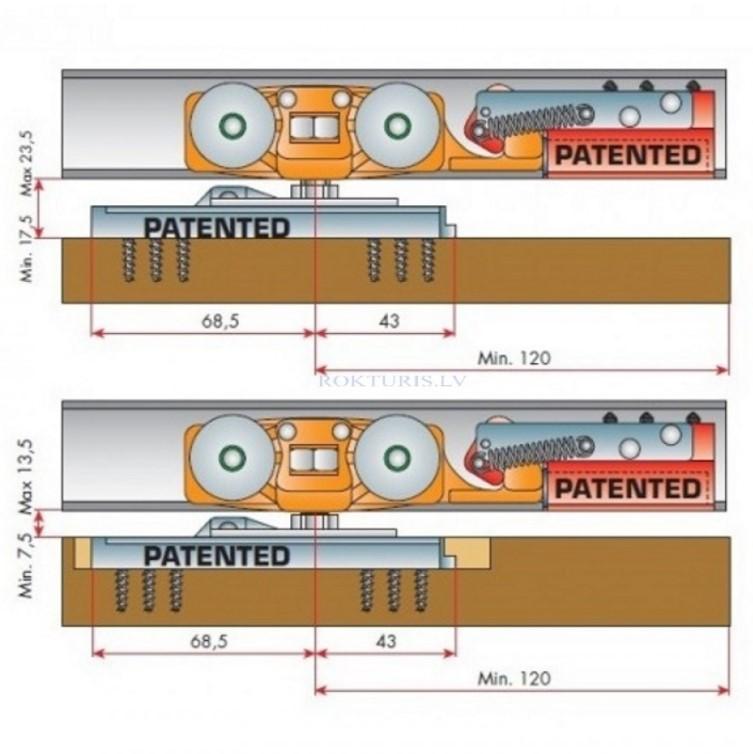Система для раздвижных дверей Terno Scorrevoli TG / AU