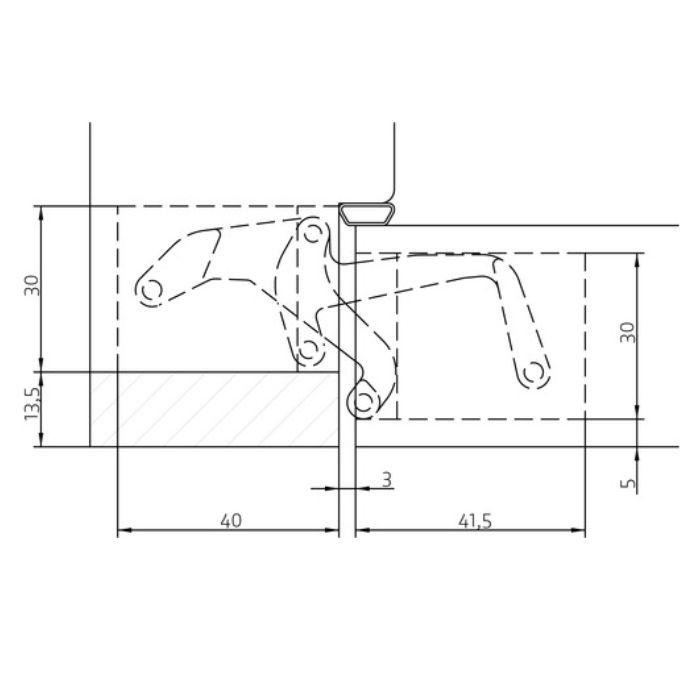 Скрытые петли Anselmi AN 164 3D FVZ 14/40