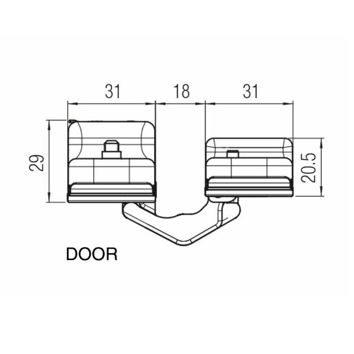 Скрытые петли Krona Koblenz ATOMIKA K8000