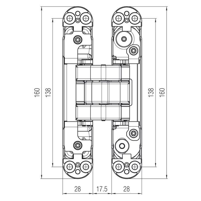 Скрытые петли Krona Koblenz ATOMIKA KARAKTER K8080