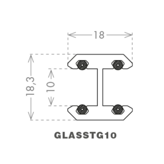 Уплотнитель CCE Glass to Glass 10